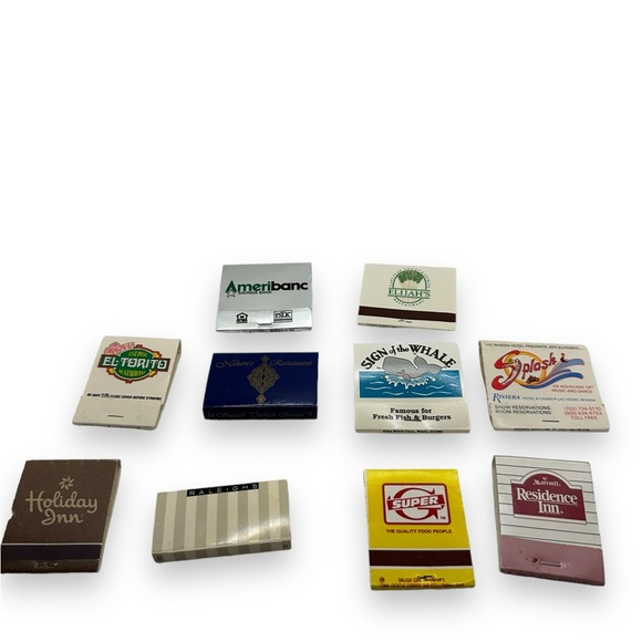 Vintage Advertising Matchbook LOT OF 10 70s 80s 90s Vegas DC Area Holiday Inn - Picture 2 of 12